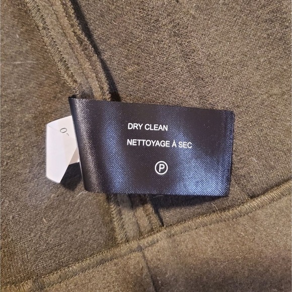 Sam Edelman Olive Green Wool Blend Cropped Jacket Gold Button Detail - Picture 6 of 8